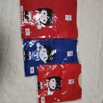 도시마엔 T셔츠 빨간색 파랑 XL M 130 폐원 기념 미개봉