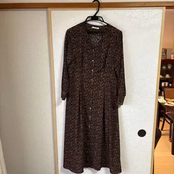 르 쿠르 블랑 플라워 프린트 롱 드레스