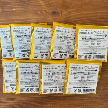 악마 집사와 블랙 고양이 글리터 캐릭터 배지 3rd Anniversary