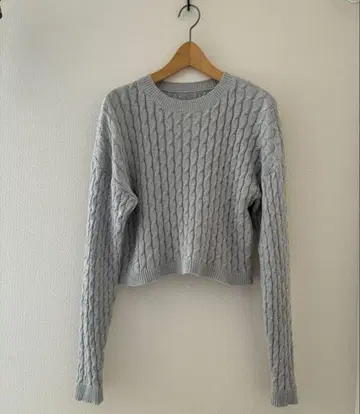 plage 캐시미어 혼방 니트 그레이