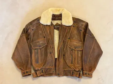 Wind Armor 가죽 자켓 보아 라이너 포함 플라이트 자켓