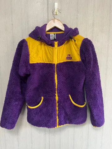 새상품급 CHUMS 참스 플리스 자켓 보라색 XS