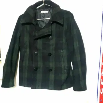 BOBSON 격이 다른! 다크 그린 섀도우 체크 울 자켓