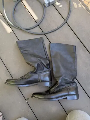 러시아군 크롬 가죽 퍼레이드 부츠 장화 41