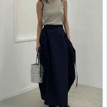 BLACK BY MOUSSY gather balloon skirt