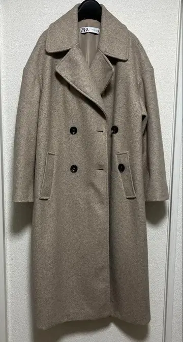 ZARA 소프트 오버사이즈 코트 베이지