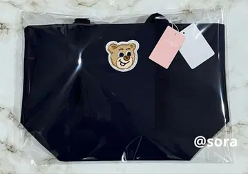 페일러 올드 테디 와펜 토트백 네이비 L 소