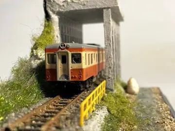 N 게이지 철도 디오라마 모형 락셰드가 있는 풍경