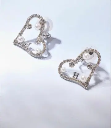 herlipto 크리스탈 하트 쉐입 이어링