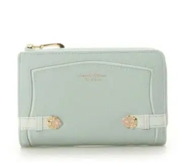 Samantha 플라워 금장 장식 접이식 지갑