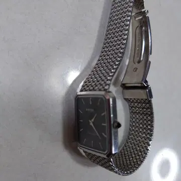 스퀘어형 쿼츠 손목시계 블랙 다이얼 RADO MENS