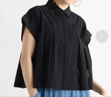 미사용 새상품 박스 턱 레이스 셔츠