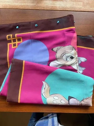 사슴 패턴 로우로우 멀티웨이 스카프