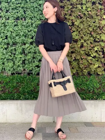 [ 새상품급 ] 23구 스무스 플리츠 트윌 스커트