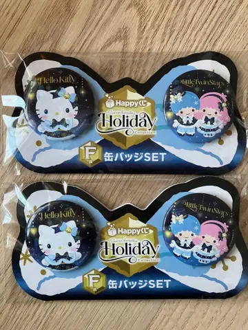 헬로키티 키키라라 캔뱃지 세트