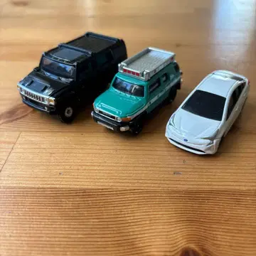 미니카 세트 블랙 그린 화이트 SUV 모델