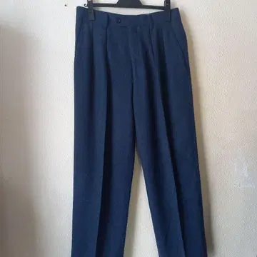 [ INTERIM 인테림 ] 캐시미어/울 스트레이트 2턱 팬츠