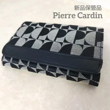 피에르 가르뎅 접이식 지갑 모노그램 Pierre Cardin 천연 가죽