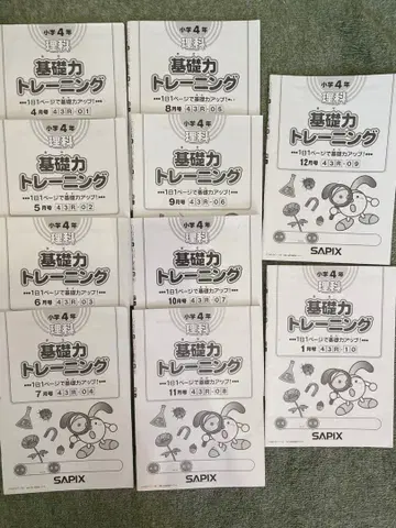 기초력 트레이닝 4학년 과학 10권 거의 미사용 사피아스