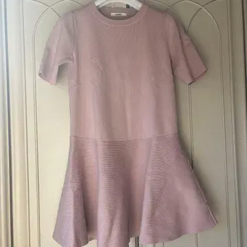 snidel 핑크 반팔 니트 미니 원피스 F