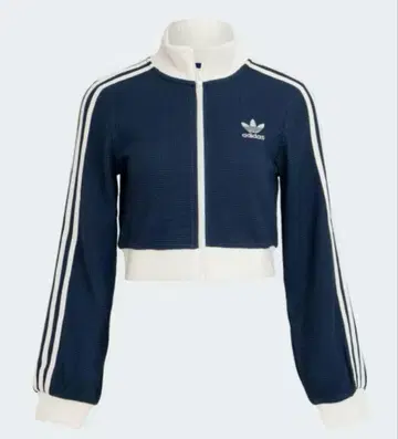 adidas 아디다스 크롭 트랙탑 저지 네이비
