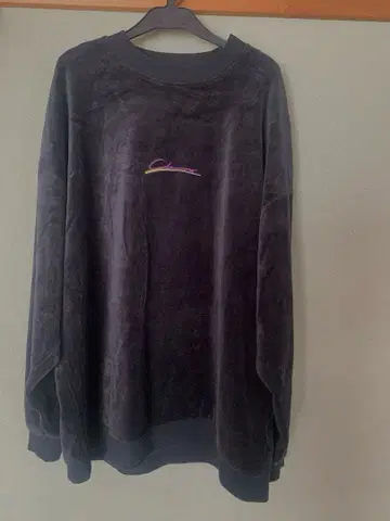 RAGEBLUE 블랙 플리스 트레이닝복 자수 로고 프리 사이즈 루즈핏