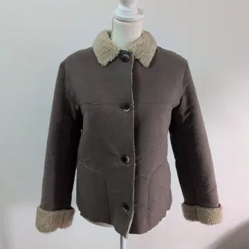 브라운 무스탕풍 자켓