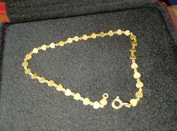 22KYG MHT 골드 하트 모티브 팔찌