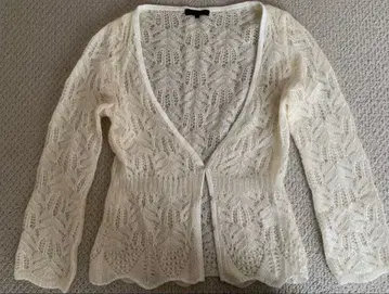 K.T. 아이보리 레이스 가디건