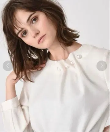 [ 새상품 ] RAW FUDGE 로우패지 펄 디자인 블라우스 긴팔