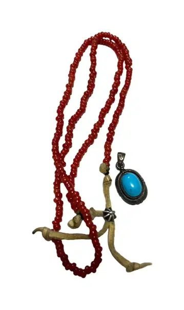 터콰이즈 실버 925 펜던트, 캘리포니아 목걸이 세트