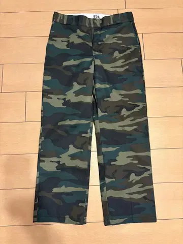 Dickies 874 오리지널 핏 카모플라주 팬츠 W34