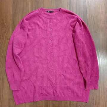 이타리야 캐시미어 스웨터 니트 비즈 자수 니트 리브