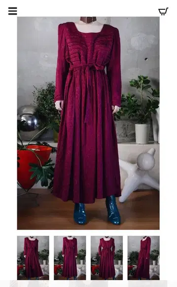 mother depth flower vintage dress