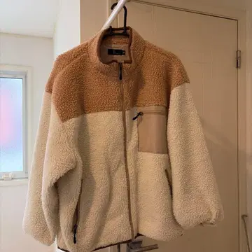 플리스 자켓 베이지 화이트 M 사이즈