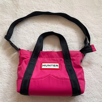 HUNTER 핑크 숄더백 바디백