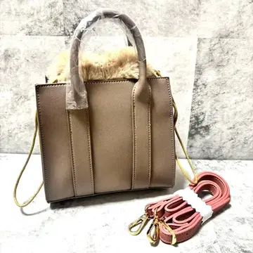 새상품 한국 3way백 퍼 숄더 베이지 핸드백