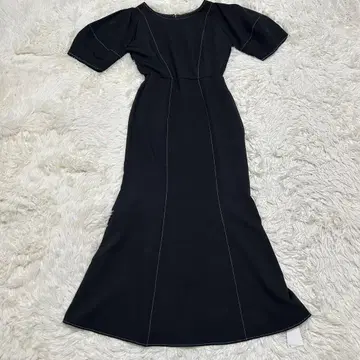 택 포함 새상품 lumier 뤼미에 머메이드 롱 원피스 블랙