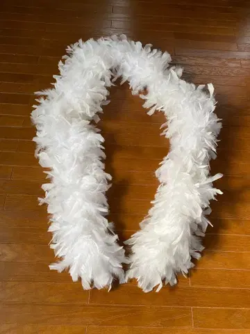 화이트 페더 스톨 마라부 길이 약 2m