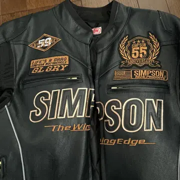 SIMSON 가죽 자켓 L 프로텍터 풀 장비