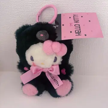 산리오 마크로 애니멀즈 헬로키티 봉제 인형 키링