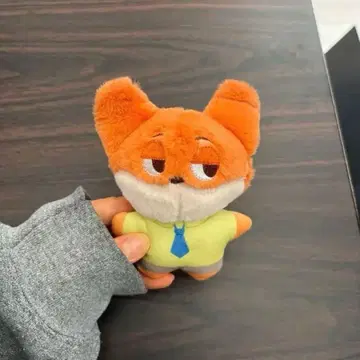 주토피아 닉 봉제 인형 키링