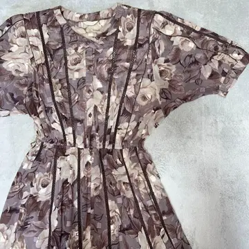 Drexxon DORIAN 꽃무늬 원피스 쇼와 레트로 빈티지