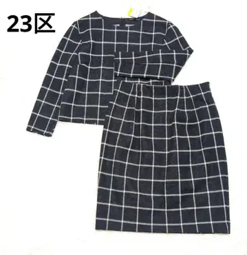 UNFILO 체크 무늬 셋업 S-XXXL