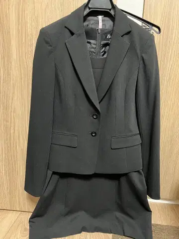 블랙 정장 세트 (자켓+드레스)