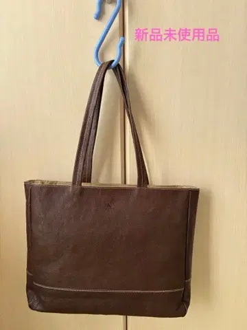 키소라 브라운 가죽 토트백