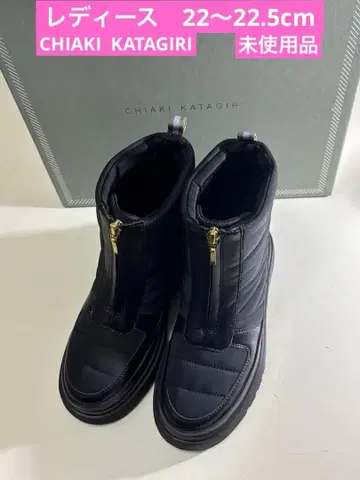 CHIAKI KATAGIRI 치아키카타기리 통굽 숏부츠 미사용품