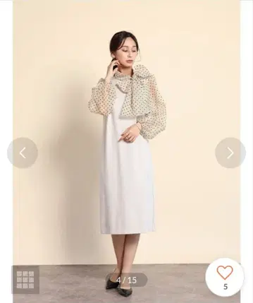 FENNEL (페넬) 도트 플로키 리본 원피스