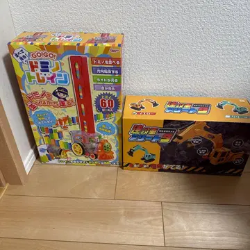 GO! GO! 도미노 기차 & 건설 차량 리 세트