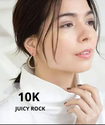 JUICY ROCK 10K 골드 후프 귀걸이 agete 아오야마